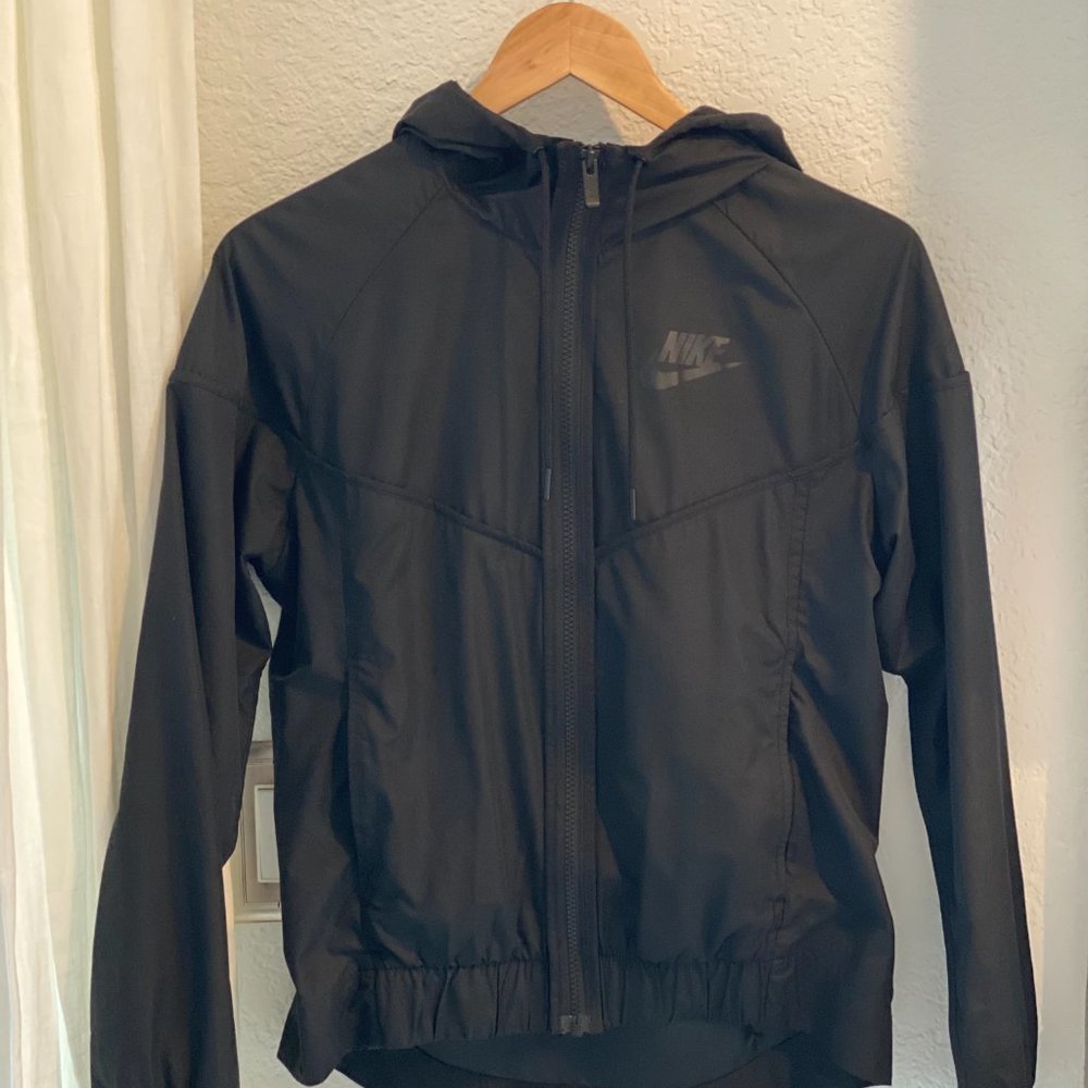 Black Nike Windbreaker Zip-up, Size XS